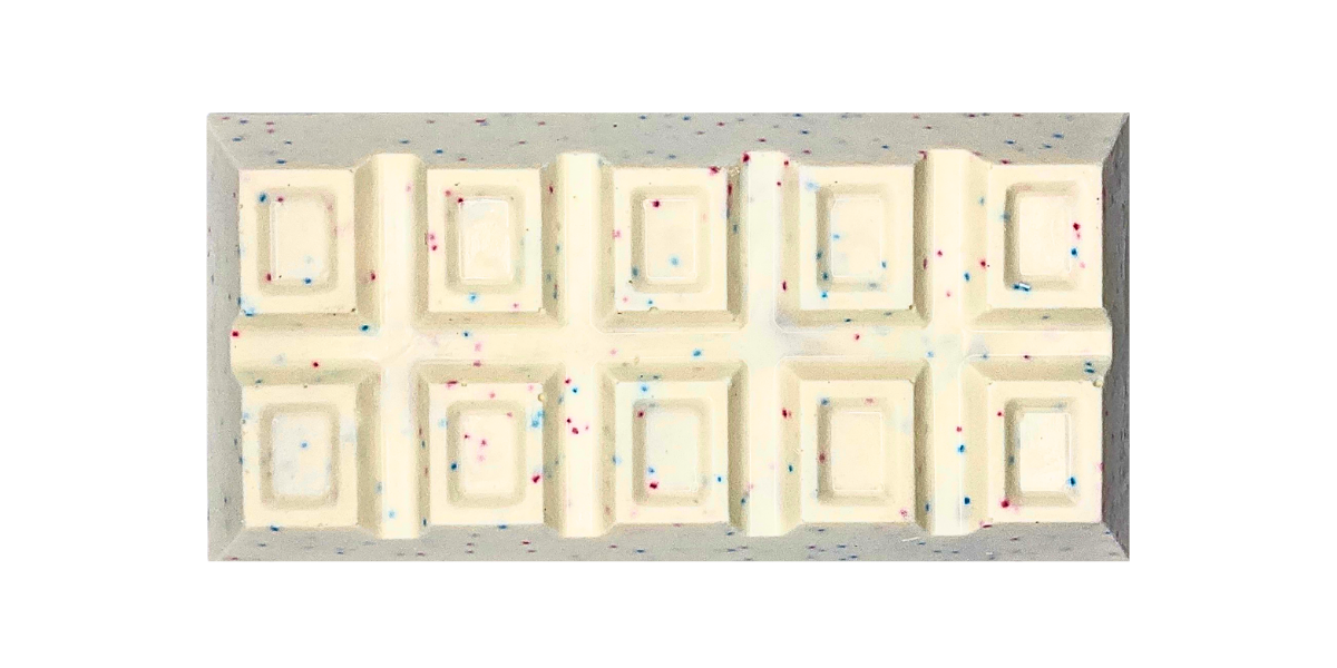 Holiday Sugar dessert bar stuffed with, Vanilla Cake, Vanilla Crème Filling and Red, White and Blue Sprinkles