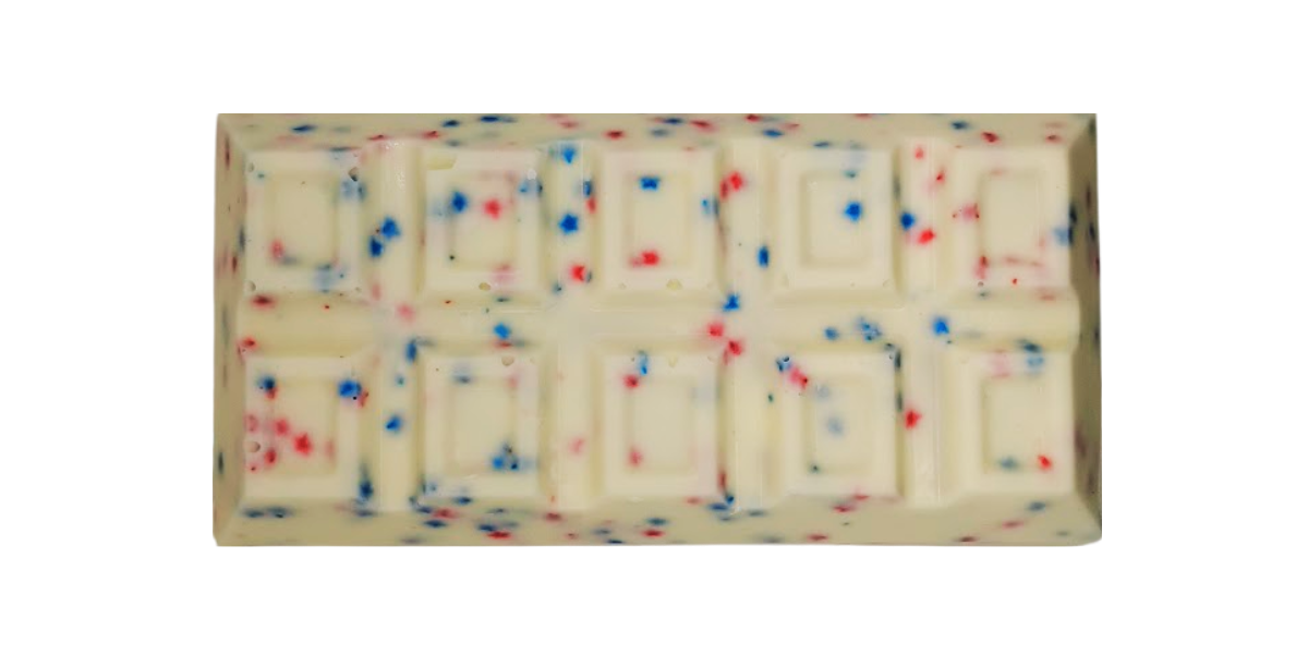 Red, White & Blue dessert bar stuffed with marshmallow, chocolate cake, and chocolate cookies